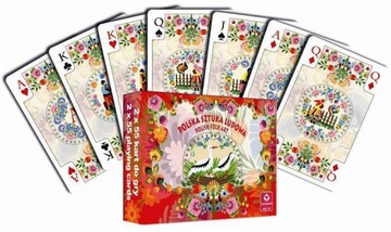 KARTY DO GRY POLSKA SZTUKA LUDOWA PODWÓJNE