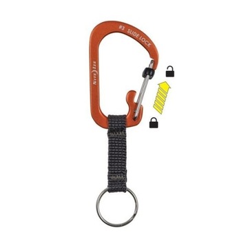 Брелок для ключей Nite Ize SlideLock с алюминиевым помпоном
