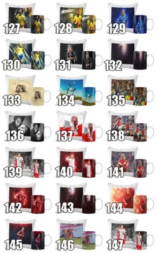 ZESTAW KUBEK I PODUSZKA SUPER PREZENT DLA FANA CHRISTIANO RONALDO GRAFIKI