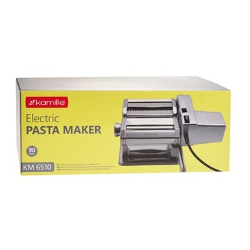 ЭЛЕКТРИЧЕСКАЯ СТАЛЬНАЯ МАШИНА ДЛЯ ПАСТА И ТЕСТОРАКАТКИ 2-в-1 KAMILLE