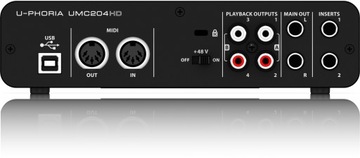 Behringer UMC204HD — аудио/MIDI-интерфейс