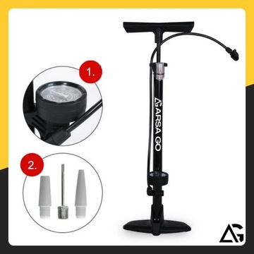 НАПОЛЬНЫЙ АВТОМОБИЛЬНЫЙ ВЕЛОСИПЕДНЫЙ НАСОС С МАНОМЕТРОМ ДЛЯ ВЕЛОСИПЕДНЫХ МЯЧИКОВ