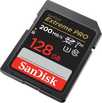 Карта памяти SANDISK Extreme PRO SDXC 128 ГБ