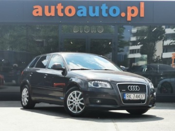 Audi A3 8P Hatchback 3d 2.0 TDI CR 170KM 2010 AUDI A3 Quattro 4x4, Manual, 2x Klucz, Nawigacja, Kamera cofania 8P