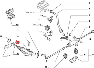 FIAT PALIO SIENA WYSPRZEGLIK NOWY ORYG 55196191