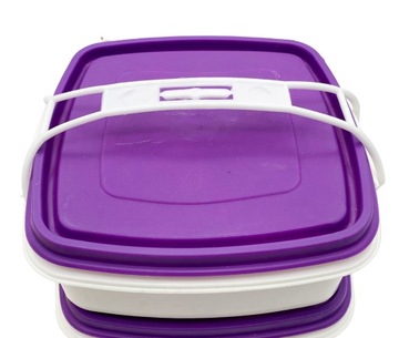 Menażka plastikowa pojemnik z uchwytem 4 czworak