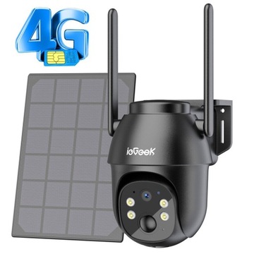 Kamera Solarna Obrotowa GSM 4G LTE SIM 2K 3MP IP