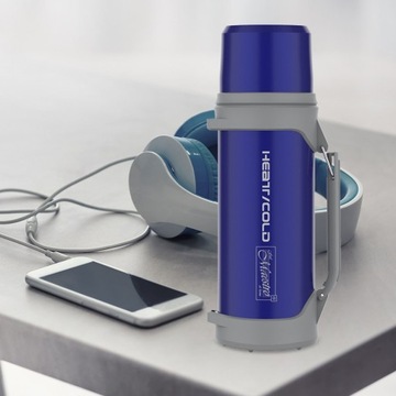 Стальной вакуумный термос MR-1631-100 зеленый 1л