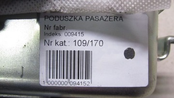 HYUNDAI IX20 ULOŽENÍ AIRBAG SPOLUJEZDCE 10-17 170