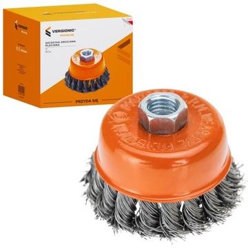 ПЛЕТНАЯ ПЕРЕДНЯЯ ПРОВОЛОЧНАЯ ЩЕТКА СКРУЧЕННАЯ ПРОВОЛОЧНАЯ ЩЕТКА M14 ШЛИФОВКА 75 мм