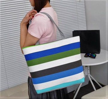 Полосатая сумка BEACH BAG city SUMMER T061