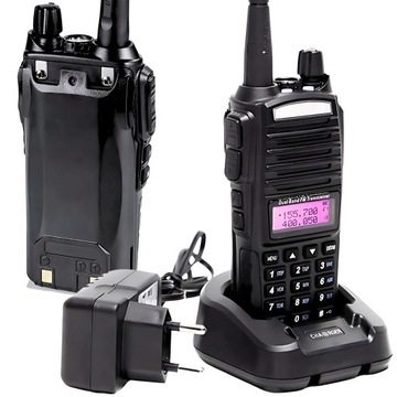 KRÓTKOFALÓWKA WALKIE TALKIE BAOFENG UV-82 PMR RADIOTELEFON DUŻY ZASIĘG nowa