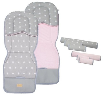 ZESTAW DWUSTRONNA WKŁADKA z PODUSZKĄ MUSZELKA GWR