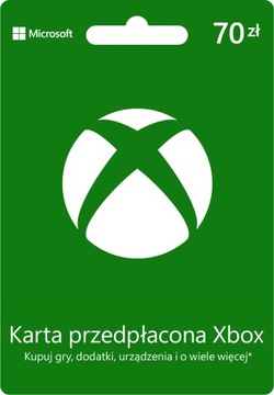 Xbox Gift Card Karta podarunkowa 70 zł