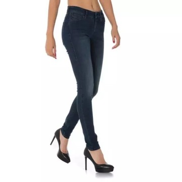 Spodnie DIESEL damskie jeansy super skinny 25/32