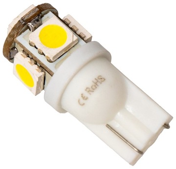 Żarówka W5W T10 BIAŁA 24V LED BIAŁA ZIMNA W3W