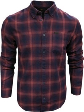 LEE KOSZULA REGULAR FIT kratka redrum 5XL