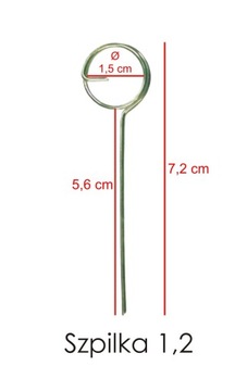Szpilki cenowe 1,2 do małych etykiet szpikulce igły do cenówek 200 szt.