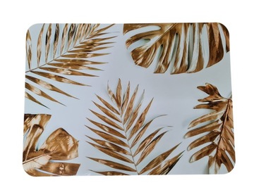 PODKŁADKA NA STÓŁ LIŚCIE MONSTERA ZŁOTE