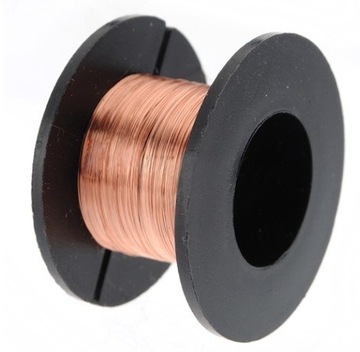 Drut miedziany fi 0.1mm - rolka 12m