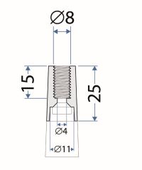 Монтажный держатель для вентиляционного канала из пенополистирола
