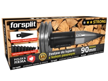 ŁUPARKA ŚWIDROWA ZK2P / ŚWIDER DO DREWNA 90 mm - ZESTAW z Kołem 200 mm