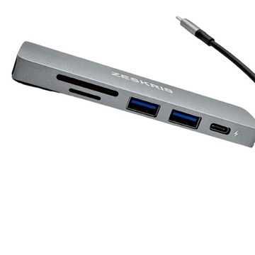 ХАБ USB C АДАПТЕР 6 В 1 USB ZESKRIS