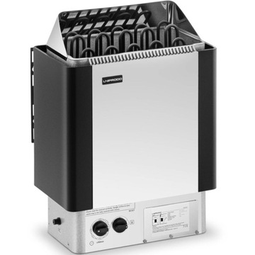 Piec do sauny elektryczny 9-13 m3 do 110C 400V 9 kW srebrno-czarny