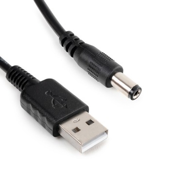Kabel adapter zasilania z USB na DC 2.5/5.5 100cm