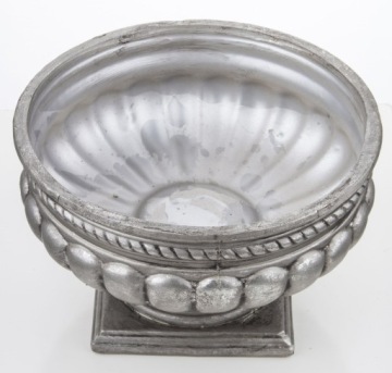 СЕРЕБРЯНАЯ БЕТОННАЯ КРЫШКА ДЛЯ ЦВЕТОЧНОГО ГОРШКА