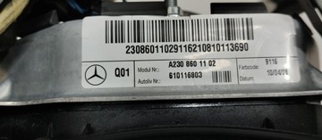 MERCEDES W203 CL203 CLC FACELIFT AIRBAG ULOŽENÍ ŘIDIČE A2308601102