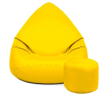 PUFA WOREK SAKO XXXL + PODNÓŻEK | MEGA FOTEL PUFY