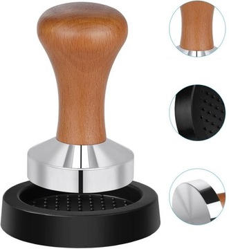 ZESTAW: Tamper ubijak do kawy 51 mm + PODSTAWKA