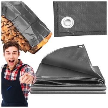 PLANDEKA DO PRZYCZEPKI NA TARAS NA SAMOCHÓD 2X4m GRUBA WODOODPORNA Mocna