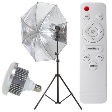 Lampa fotograficzna parasolka 85W statyw + PILOT