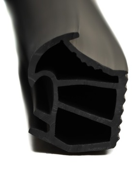 УПЛОТНИТЕЛЬ ДЛЯ СТАЛЬНЫХ ДВЕРЕЙ ЧЕРНЫЙ КА-2 ШИРИНА 6 М ДАВЛЕНИЕ