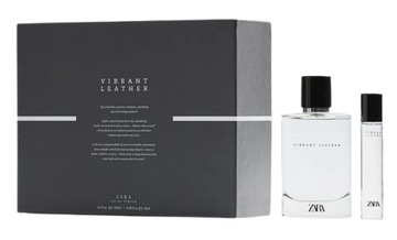ZARA VIBRANT LEATHER 100 + 20 ML PERFUMY MĘSKIE ZESTAW