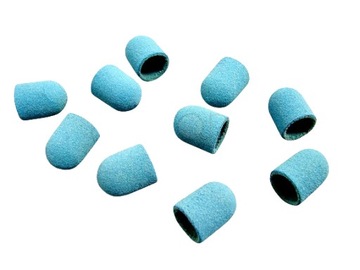 100 x KAPTURKI ŚCIERNE BLUE PEDICURE 10 MM #180
