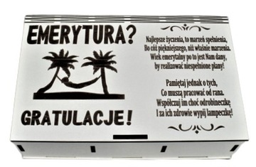 Emerytura Kasetka z Żetonami Prezent dla Emeryta