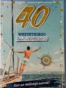 kartka urodzinowa na 40 lat czterdziestkę czterdzi