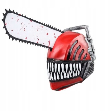 halloween maska Anime piła łańcuchowa człowiek Den