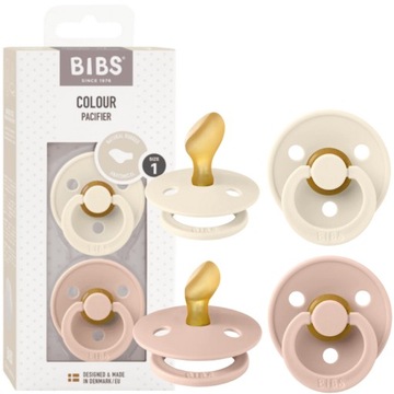 BIBS Smoczek ANATOMICZNY 0m+ Kauczuk 2pak S