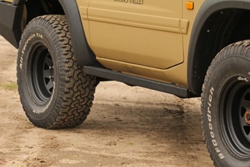 Боковые пороги Nissan Patrol Y61 97-04 короткие MorE4x4