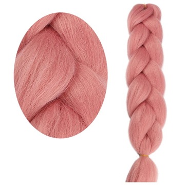 Włosy SYNTETYCZNE do warkoczyków KOLOROWE warkoczyki DOCZEPIANE WŁOSY pasma