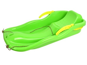 САНКИ С ТОРМОЗАМИ, ПЛАСТИКОВАЯ СПИНКА, БОЛЬШАЯ БОБСЛИ-ГОРКА