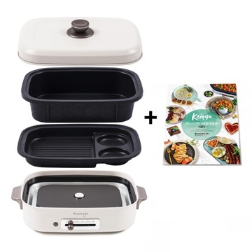 Opiekacz do kanapek 3W1 GRILL KUVINGS CERAMIC PLUS MULTIGRILL + KSIĄŻKA