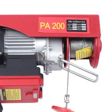 WYCIĄGARKA ELEKTRYCZNA LINOWA PRZESUWNA 230V Z pilotem 440 lbs 200kg