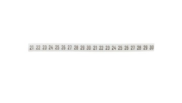 Oznacznik DK 2/Z5 /21-30/ biały 89280006 (100szt.)