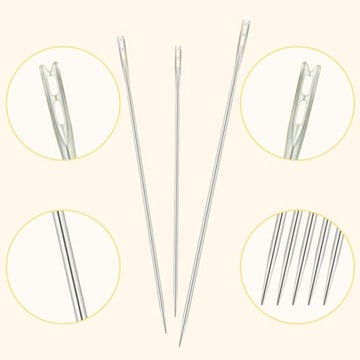 НАБОР ИГЛ ДЛЯ РУЧНЫХ САМОНИТКИ, ИЗ 12 РАЗМЕРОВ ШВЕЙНОГО НАБОРА