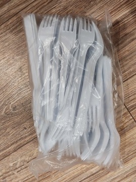 ВИЛКА ПЛАСТИКОВАЯ, БЕЛАЯ, ОДНОРАЗОВАЯ ДЛЯ ГРИЛЯ, 100 ШТ.